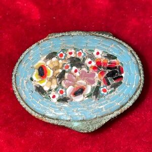 Italian Vintage Micro Mosaic Pill/Trinket Box